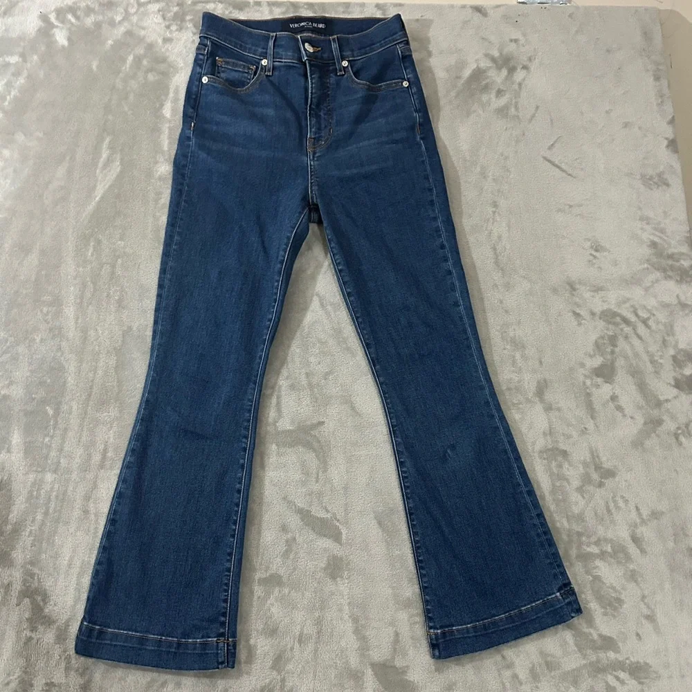 Veronica beard Carson ankle flare high rise jeans - Picture 3 of 14